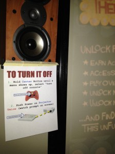 A separate job aid for turning off the system