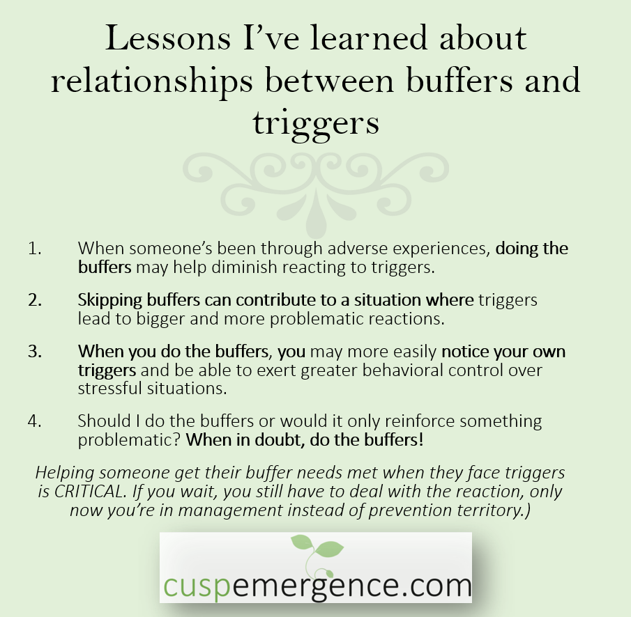relationships between buffers and triggers